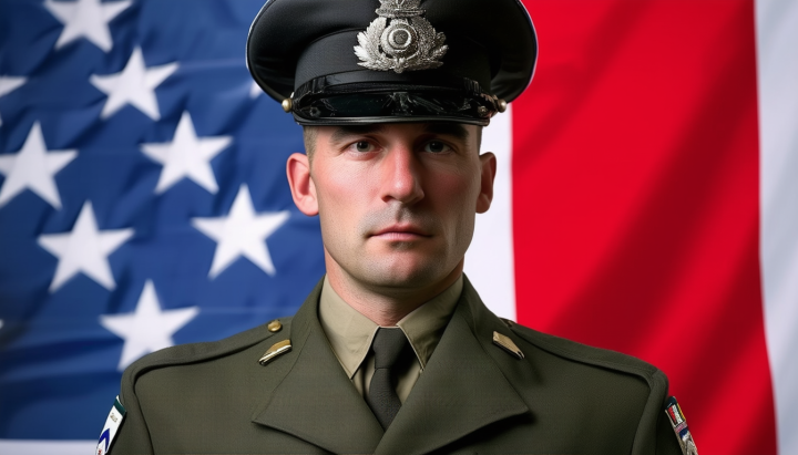 AnofficeroftheAmericanarmyinfrontoftheredwhiteandb_1714299113.png