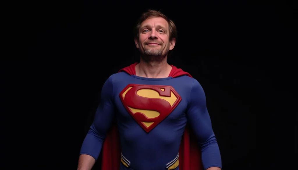 Johan cloné en Superman via un LoRa sur Flux1